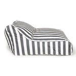 Load image into Gallery viewer, Drift Away Floating Beanbag - Charcoal and White Stripe