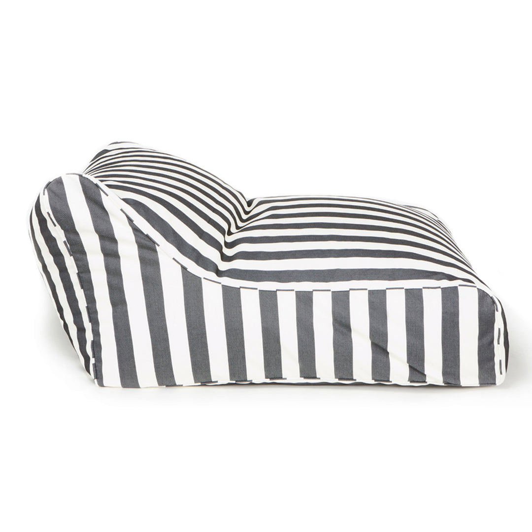 Drift Away Floating Beanbag - Charcoal and White Stripe