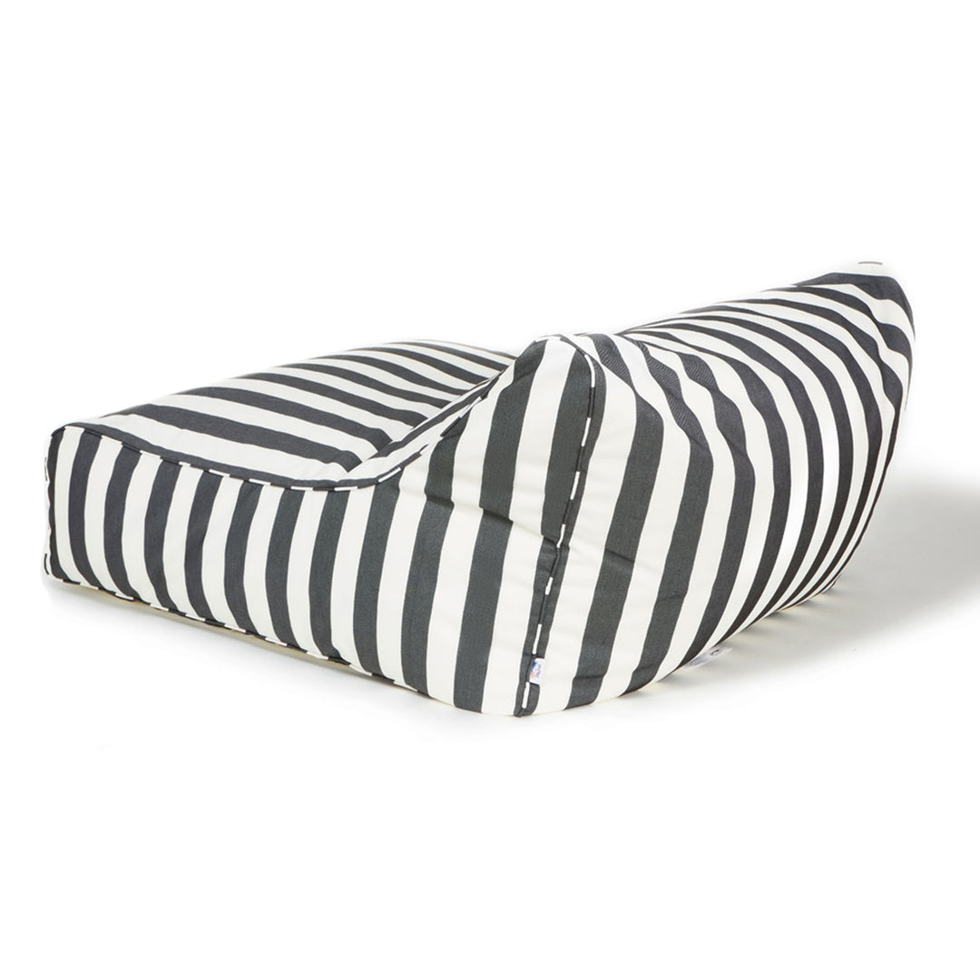 Drift Away Floating Beanbag - Charcoal and White Stripe