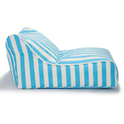 Hang Out Light Blue + White Outdoor Beanbag