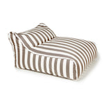 Load image into Gallery viewer, Hang Out Taupe + White Stripe Outdoor Beanbag
