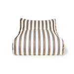 Load image into Gallery viewer, Hang Out Taupe + White Stripe Outdoor Beanbag