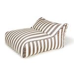 Load image into Gallery viewer, Hang Out Taupe + White Stripe Outdoor Beanbag