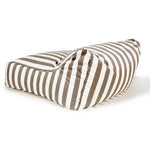 Load image into Gallery viewer, Hang Out Taupe + White Stripe Outdoor Beanbag