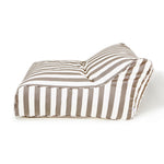 Load image into Gallery viewer, Hang Out Taupe + White Stripe Outdoor Beanbag