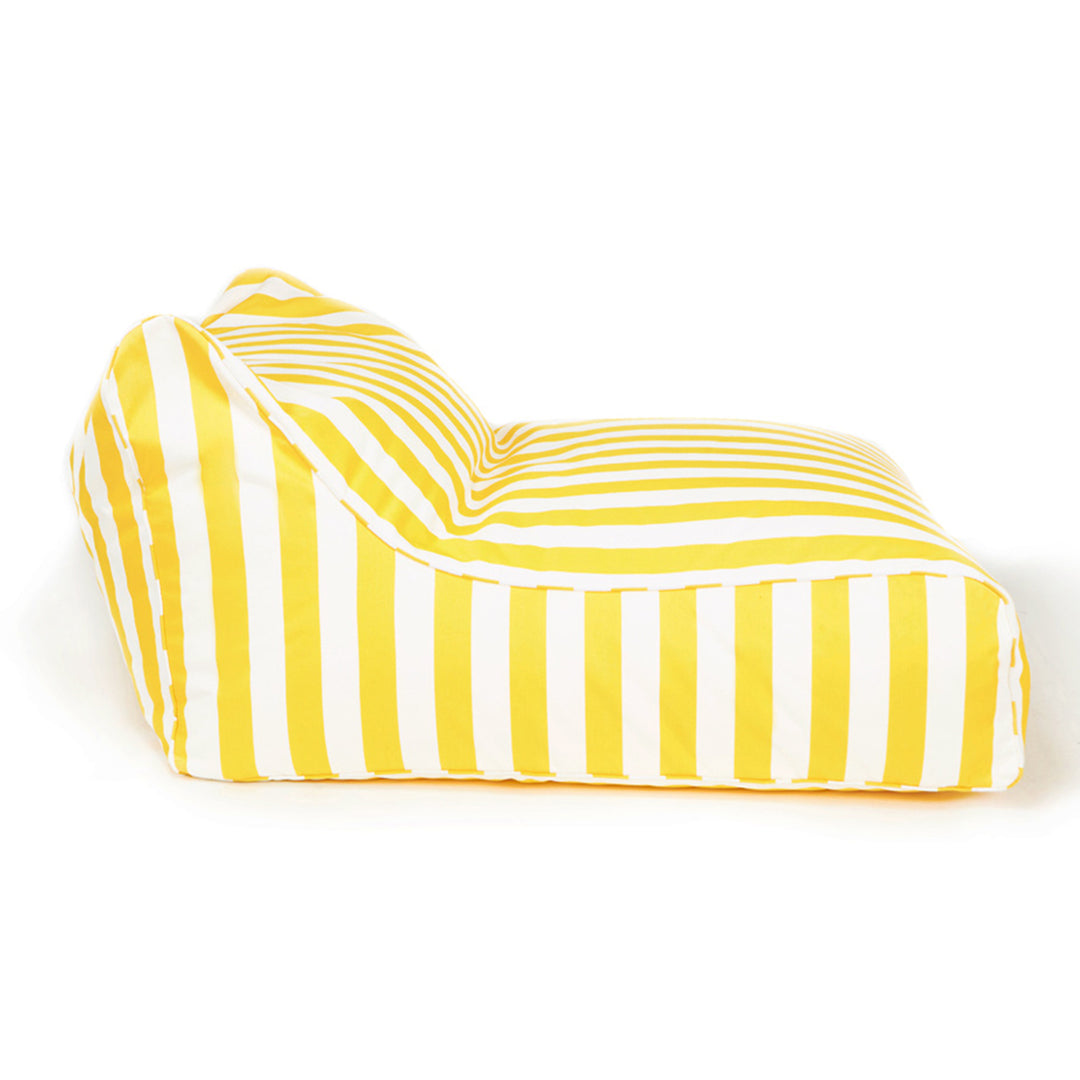Drift Away Floating Beanbag - Yellow and White Stripe