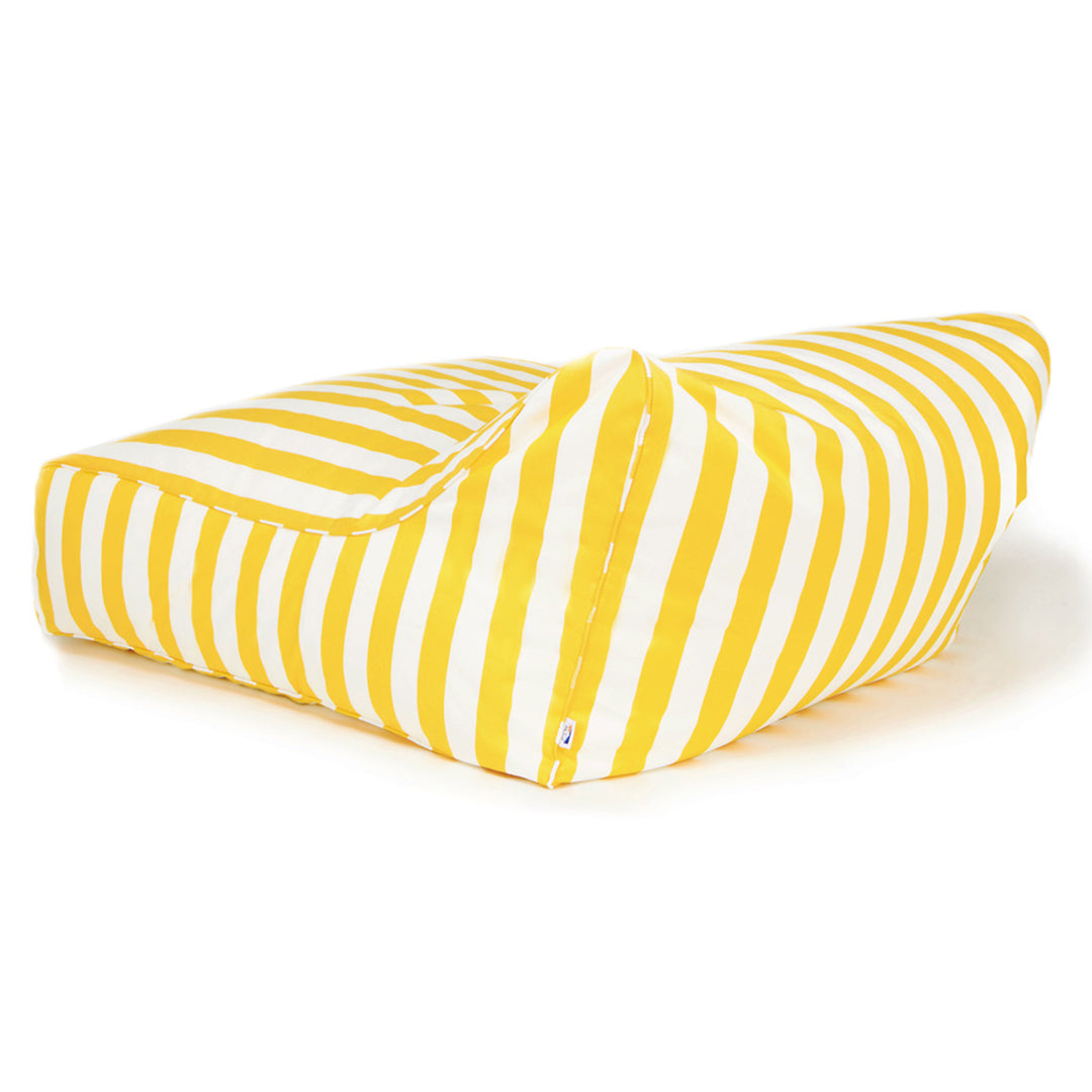 Drift Away Floating Beanbag - Yellow and White Stripe