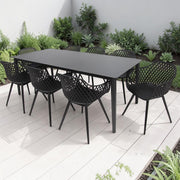 Java 9pc Dining Setting - Black