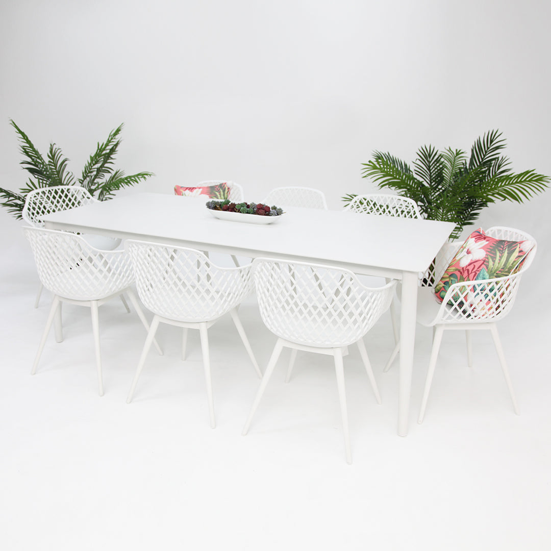 Java 9pc Dining Setting - White