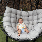 Load image into Gallery viewer, Kakadu Pod Chair - Black/Grey