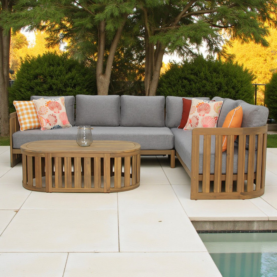 Kava Corner Lounge Setting with Coffee Table