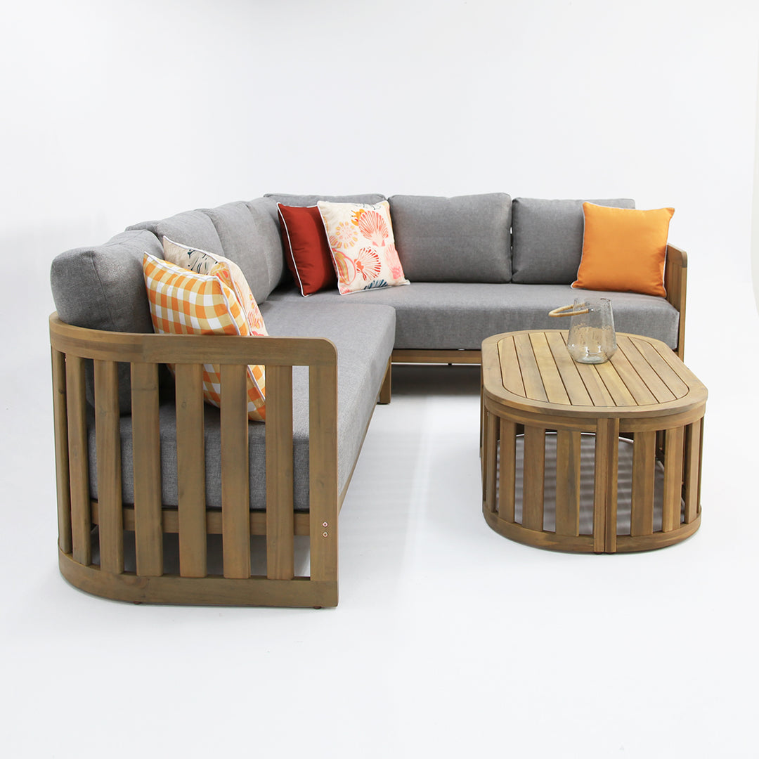 Kava Corner Lounge Setting with Coffee Table