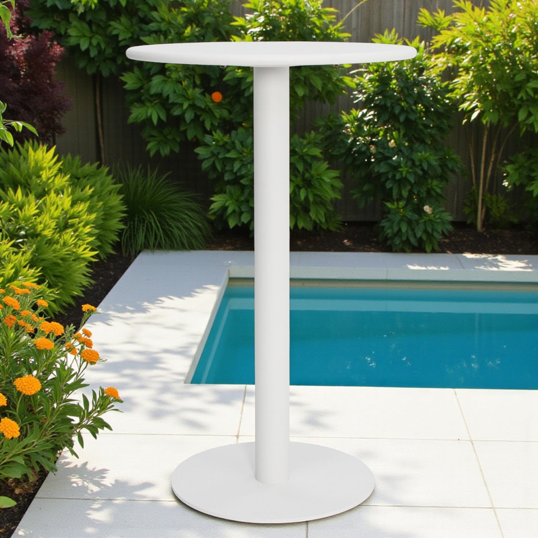 Kenty Bar Table 600mm White