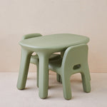 Load image into Gallery viewer, Odie Kids 3pc Table and Chair Set - Green
