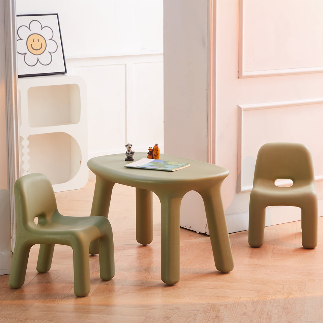 Odie Kids 3pc Table and Chair Set - Green