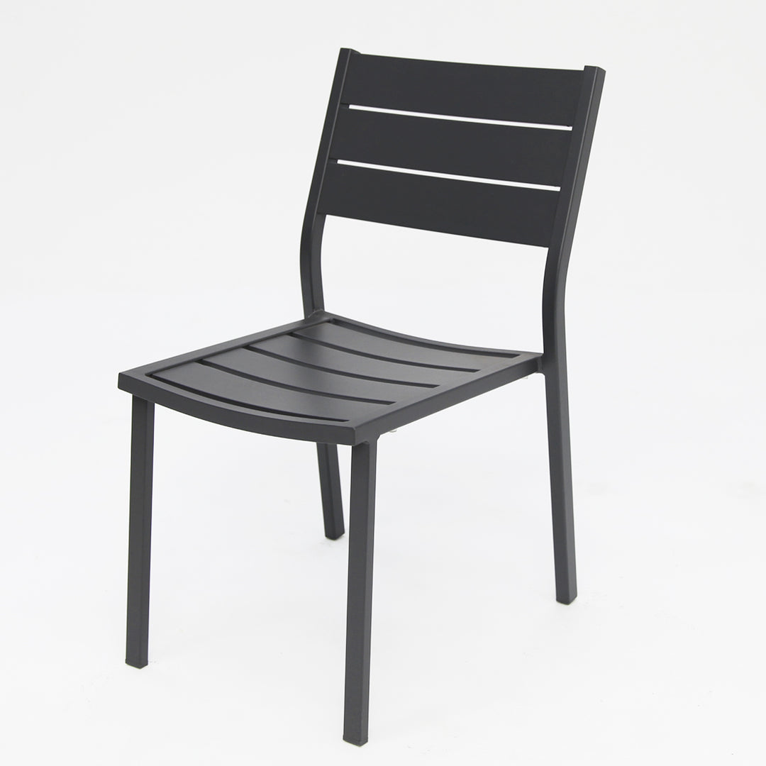 Kingsville armless chair gunmetal