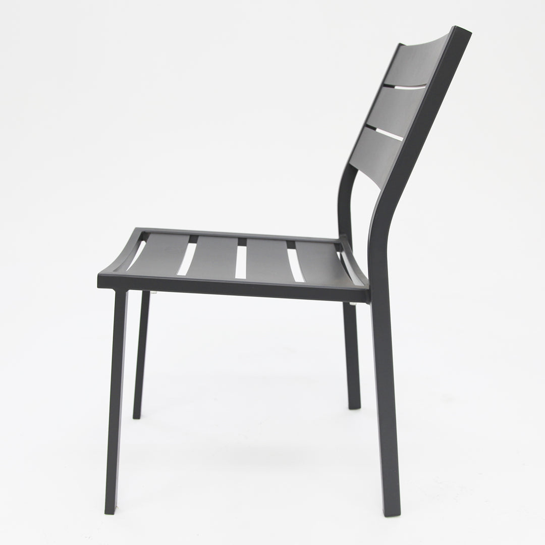 Kingsville armless chair gunmetal