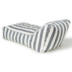 Load image into Gallery viewer, Laid Back Grey + White Outdoor Beanbag