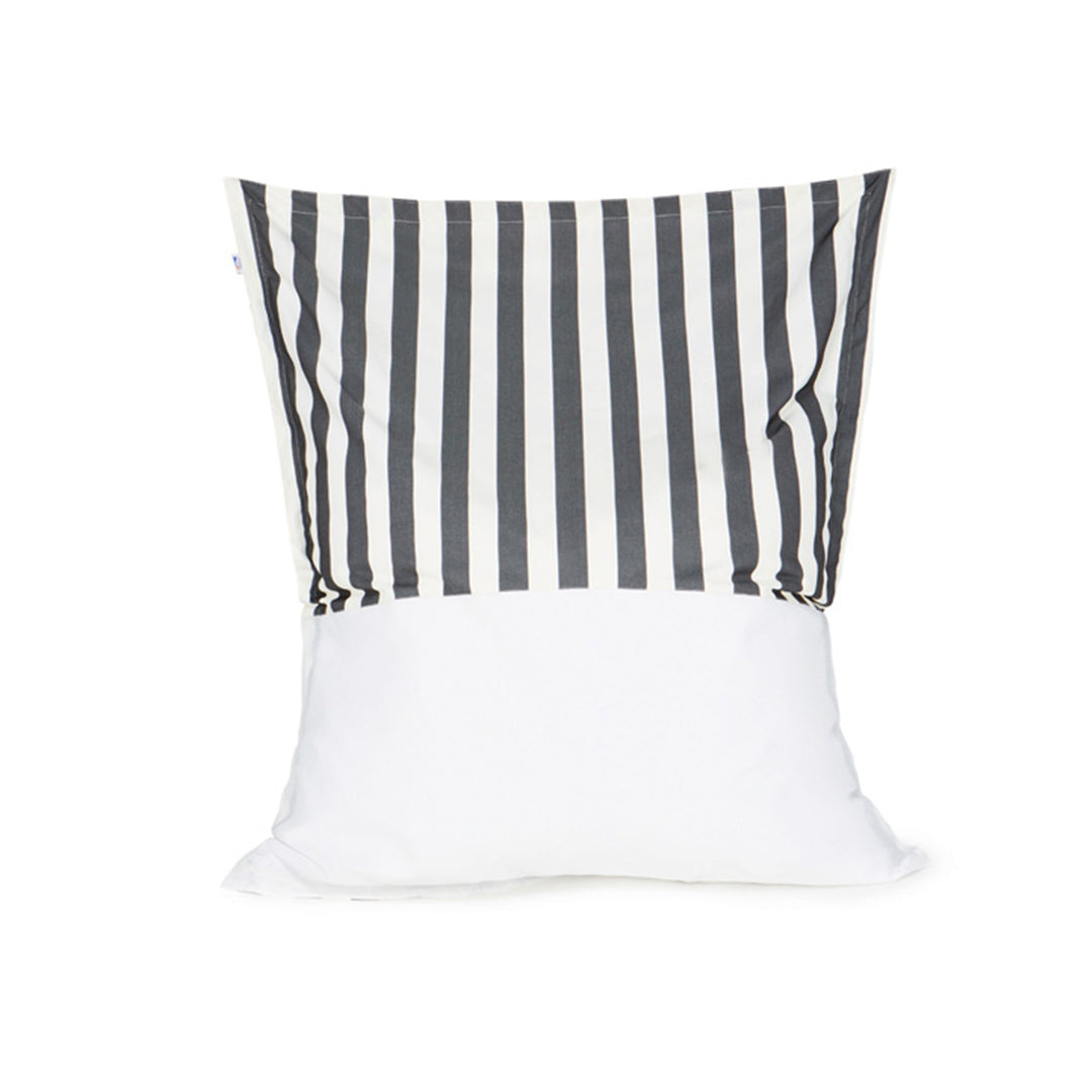 Lazy Days Charcoal + White Floating Beanbag