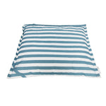 Load image into Gallery viewer, Lazy Days Turquoise + White Stripe Beanbag