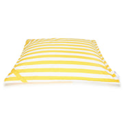 Lazy Days Yellow + White Floating Beanbag