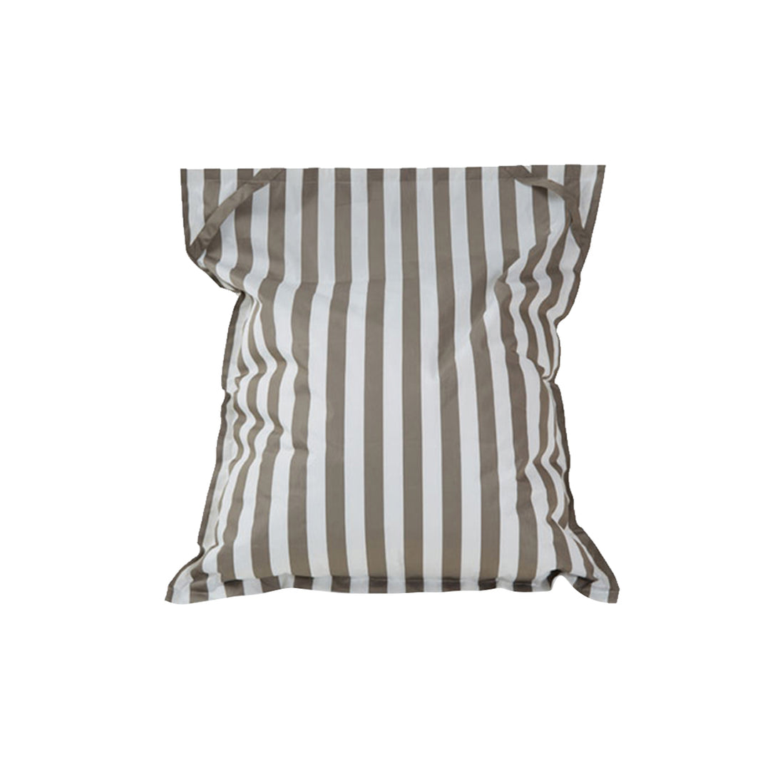 Lazy Days Taupe + White Stripe Floating Beanbag
