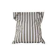 Lazy Days Taupe + White Stripe Floating Beanbag
