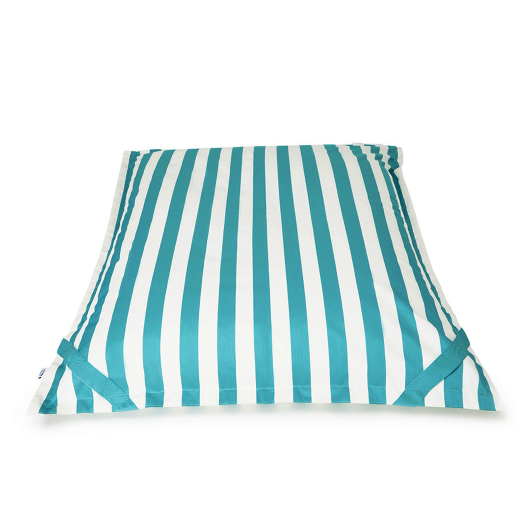 Lazy Days Turquoise + White Floating Beanbag