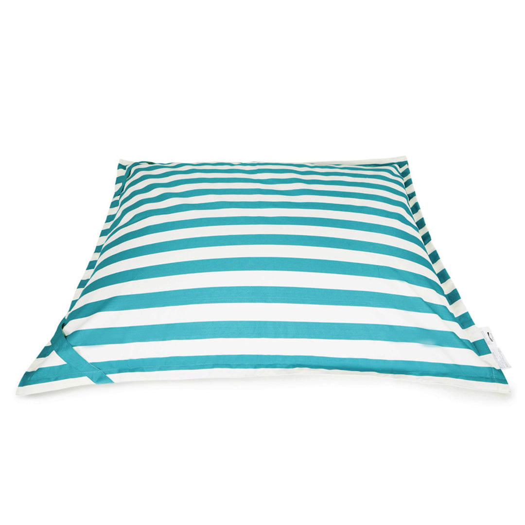 Lazy Days Turquoise + White Floating Beanbag