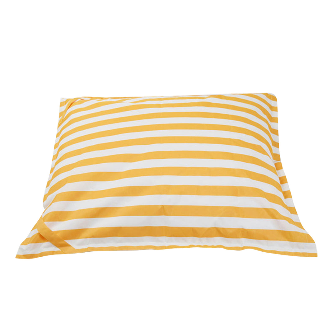 Lazy Days Yellow + White Stripe Floating Beanbag
