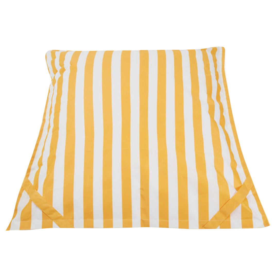 Lazy Days Yellow + White Stripe Floating Beanbag