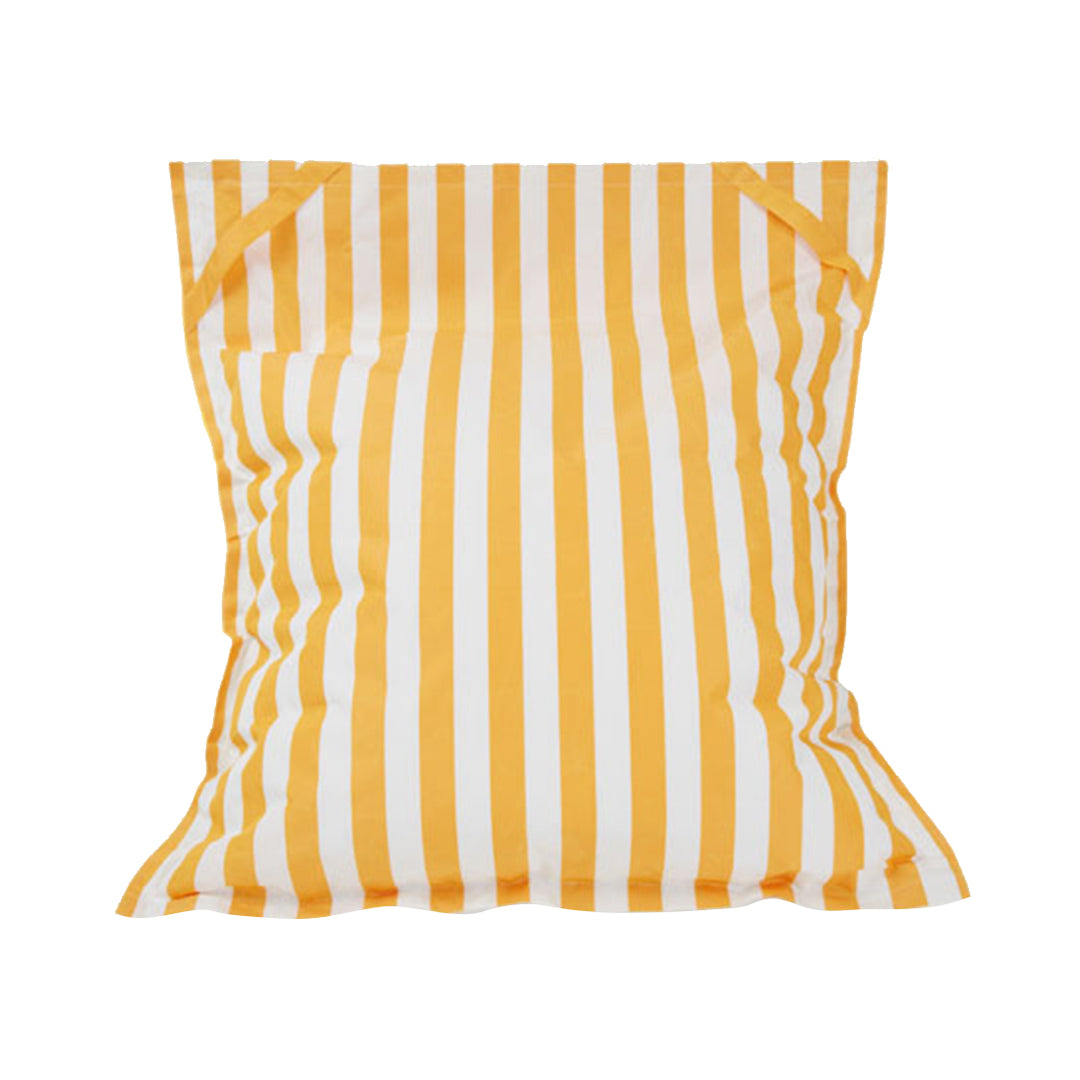 Lazy Days Yellow + White Stripe Floating Beanbag