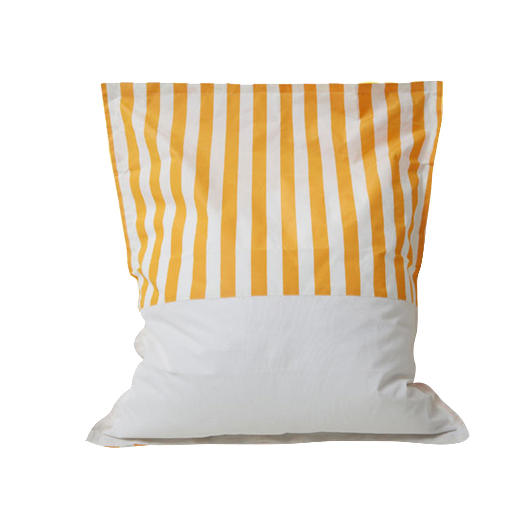 Lazy Days Yellow + White Stripe Floating Beanbag