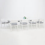 Load image into Gallery viewer, Madagascar Dallas 11pc Dining Setting - White
