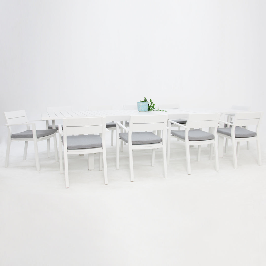 Madagascar Dallas 11pc Dining Setting - White