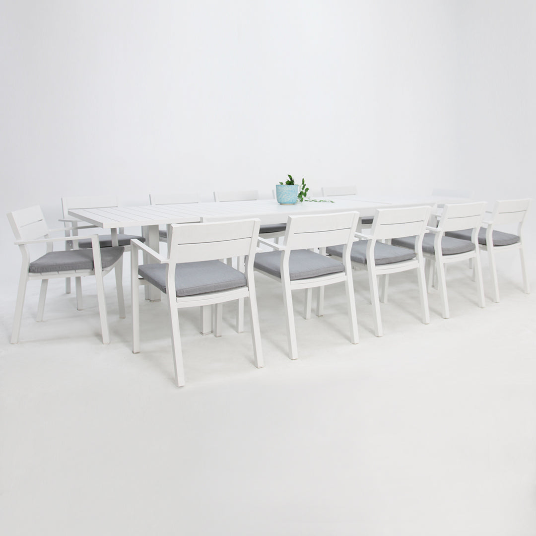 Madagascar Dallas 13pc Dining Setting - White