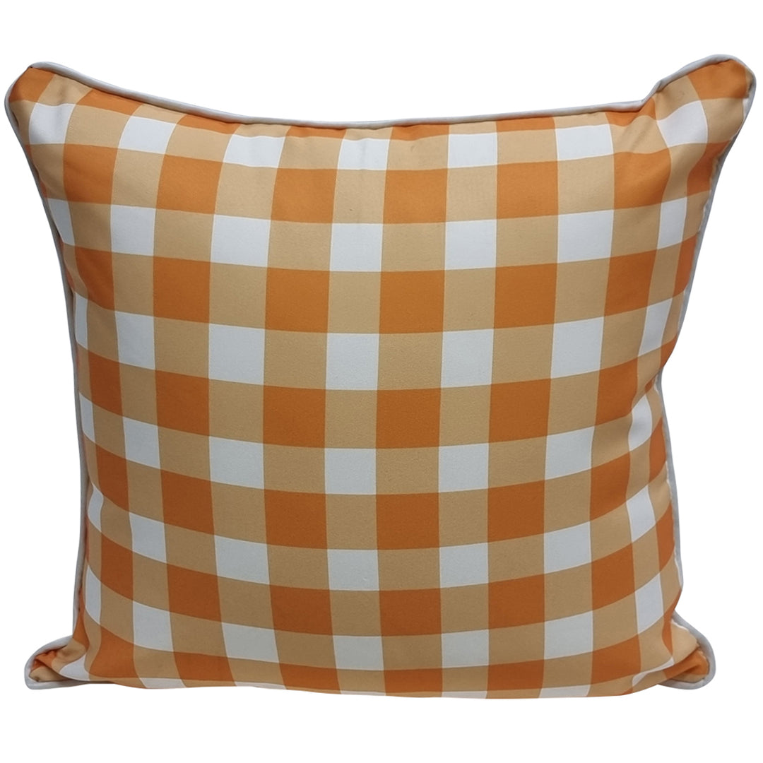 Mango Gingham Outdoor Cushion 45x45cm