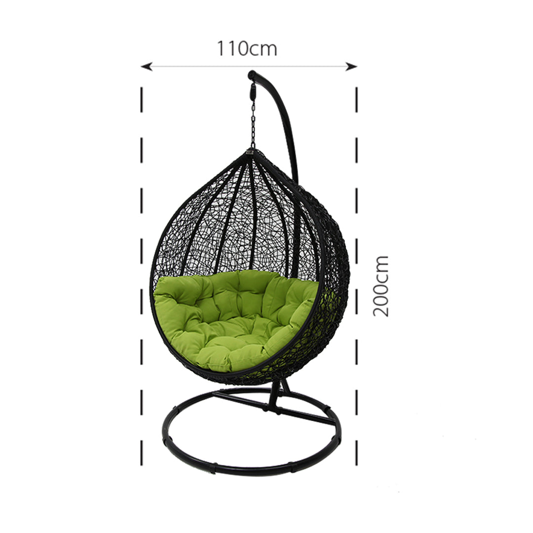 Kakadu Pod Chair - Black/Grey