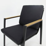 Load image into Gallery viewer, Milton Dining Chair With Cushions Black
