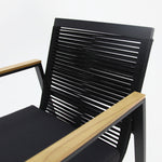 Load image into Gallery viewer, Milton Dining Chair With Cushions Black
