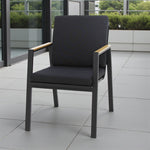 Load image into Gallery viewer, Milton Dining Chair With Cushions Black

