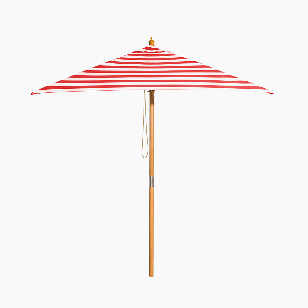 Billy Fresh 2m Bamboo Monte Carlo Umbrella - Red