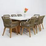 Load image into Gallery viewer, Montecito Albenga 9pc Dining Setting - Taupe
