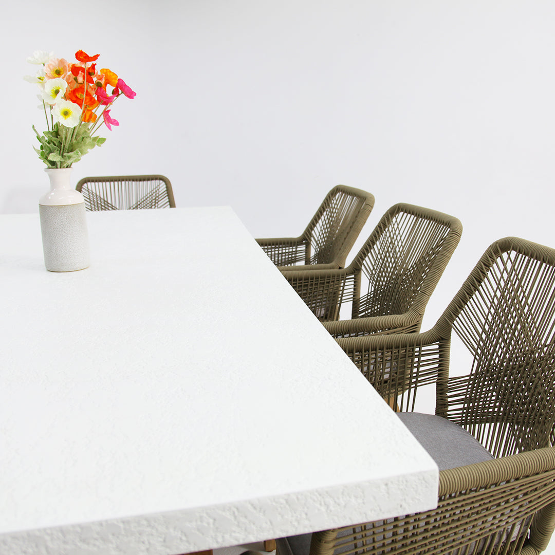 Montecito Albenga 9pc Dining Setting - Taupe