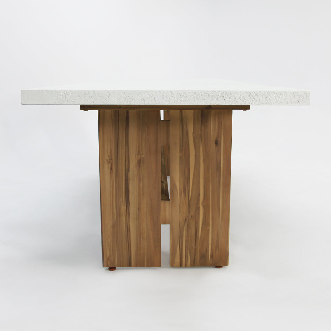 Montecito 220cm Dining Table - Iced Marble