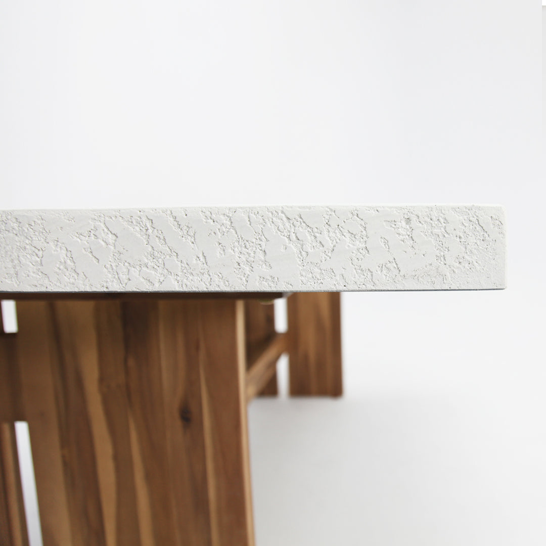 Montecito 220cm Dining Table - Iced Marble
