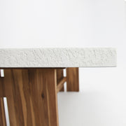 Montecito 220cm Dining Table - Iced Marble