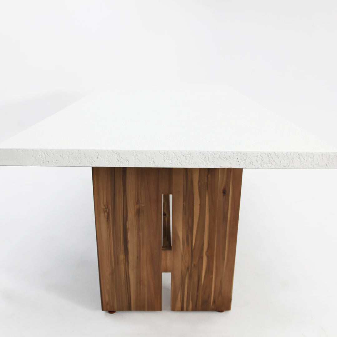 Montecito 220cm Dining Table - Iced Marble