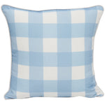 Load image into Gallery viewer, Ocean Gingham 45x45 Outdoor Cushion
