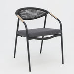 Load image into Gallery viewer, Octavia Aluminium Stacking Chair - Grey
